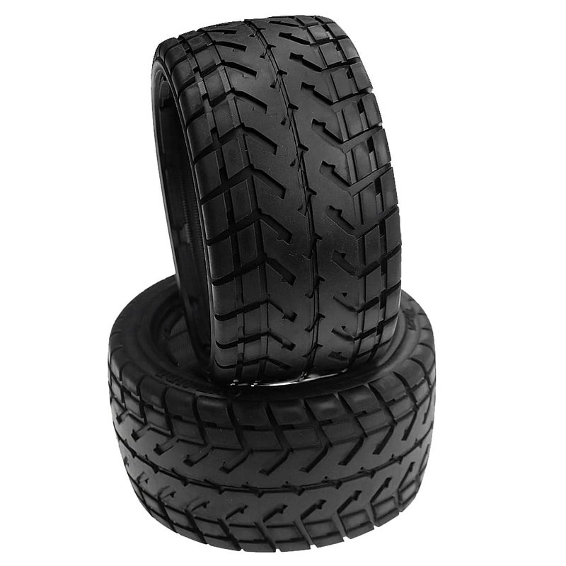FLMLF RC High Simulation with Fabric Rear Onroad Tires (Set of 2PCS) for 1:5 Scale RC HPI ROFUN ROVAN Kingmotor Baja 5B SS - Image 3